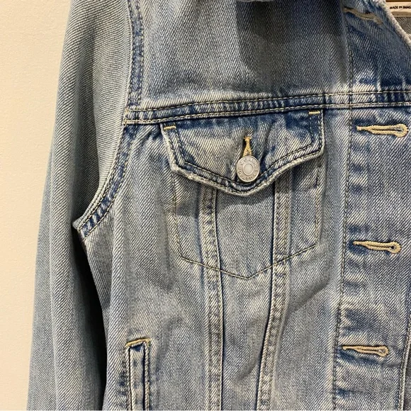 Distressed denim jacket - Picture 4 of 14